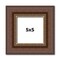 5x5 Traditional Picture Frame with UV-Resistant Acrylic & Acid Free Backing, Available in 3 Finishes - Black, Brown, Gold